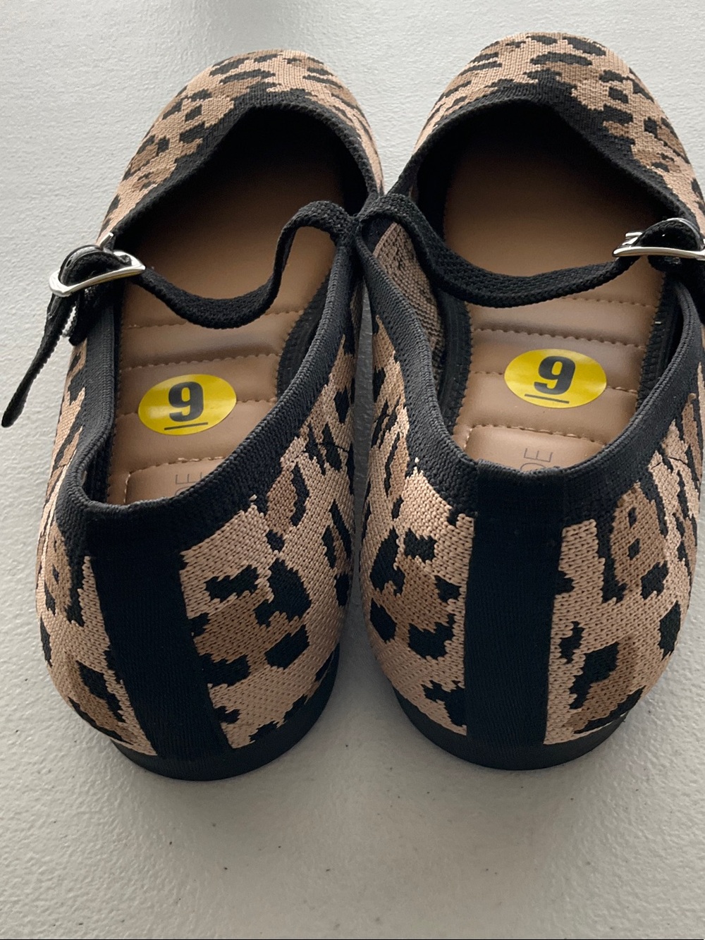 Rachel Zoe Black and Beige Leopard Mary Jane Flats (NWOT) - Picture 3 of 5